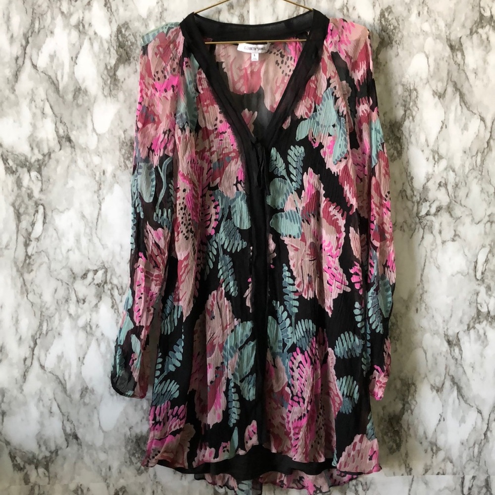 Cleo Floral Print Silk Dress